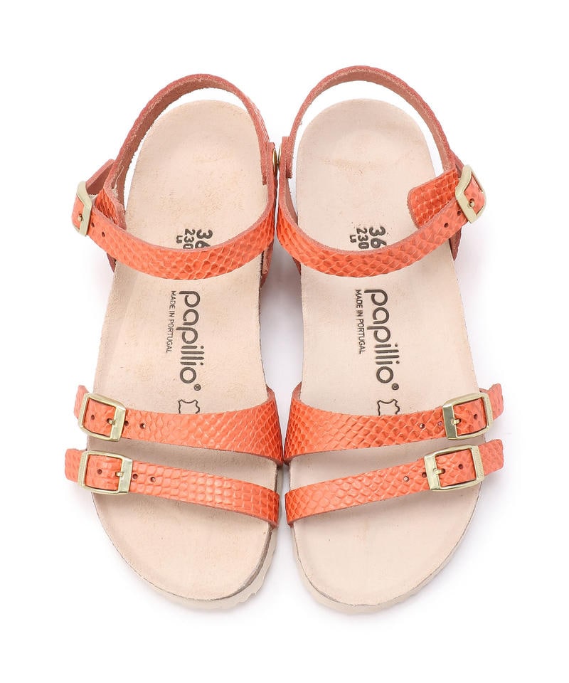 【OUTLET】【パピリオ】ラナ/マーメイドコーラル ナチュラルレザー/サンダル レディース詳細画像1