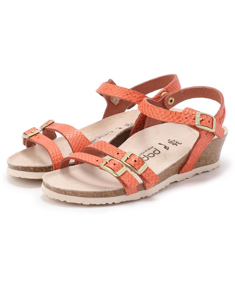 【OUTLET】【パピリオ】ラナ/マーメイドコーラル ナチュラルレザー/サンダル レディース