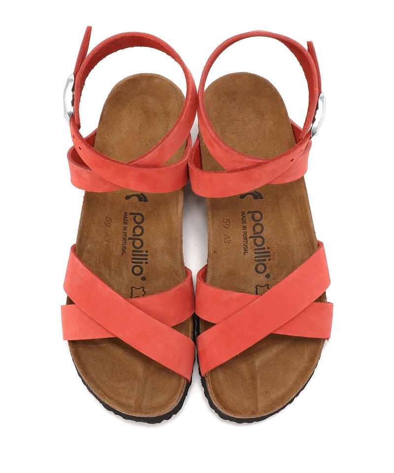 【OUTLET】【パピリオ】ローラ/コーラル ヌバックレザー/サンダル レディース/LOLA詳細画像1