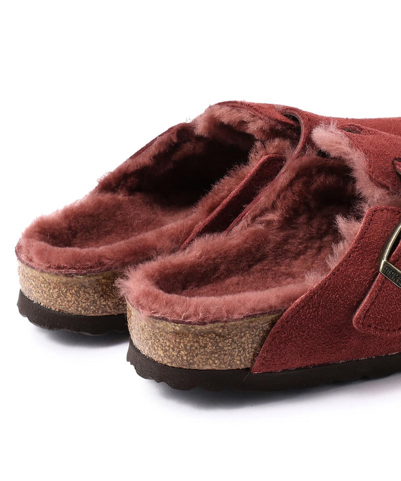 【OUTLET】【ビルケンシュトック】ボストン/アンティークポート スエードレザー ファー/クロッグ レディース詳細画像6