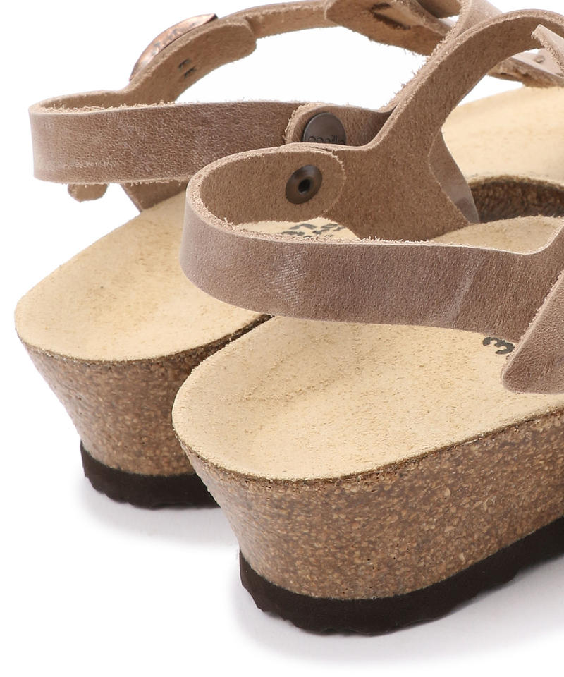 【OUTLET】【パピリオ】アシュレイ ブレイディド/タバコ オイルドレザー/サンダル レディース詳細画像6