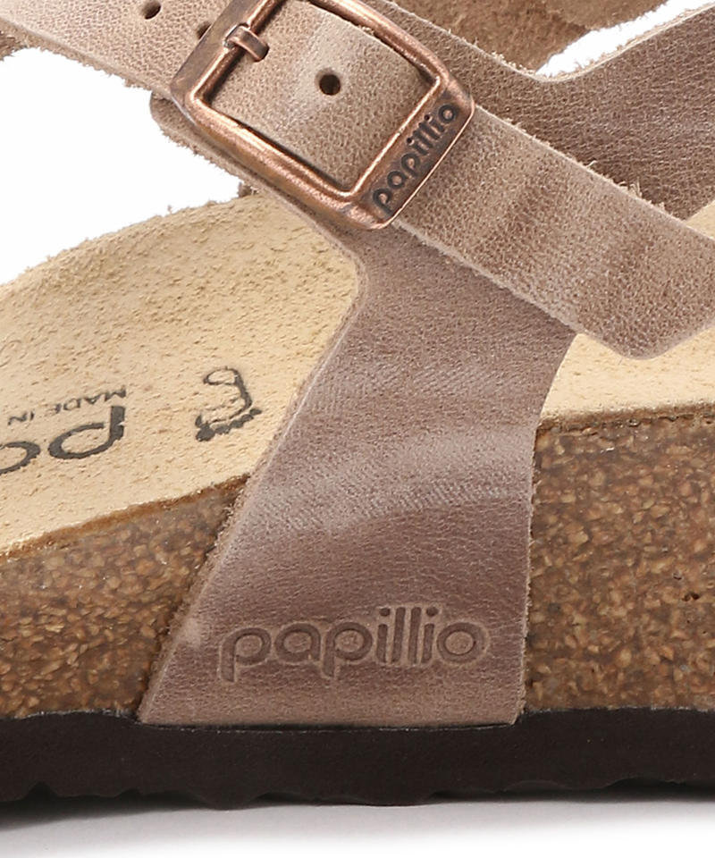 【OUTLET】【パピリオ】アシュレイ ブレイディド/タバコ オイルドレザー/サンダル レディース詳細画像7