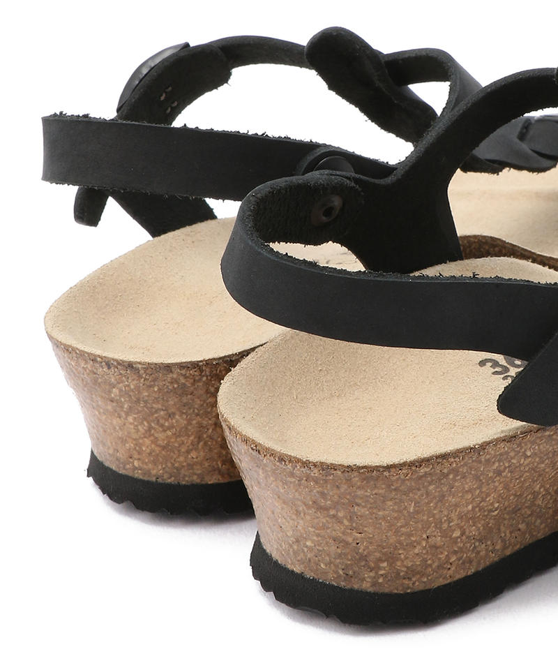 【OUTLET】【パピリオ】アシュレイ ブレイディド/ブラック オイルドレザー/サンダル詳細画像6