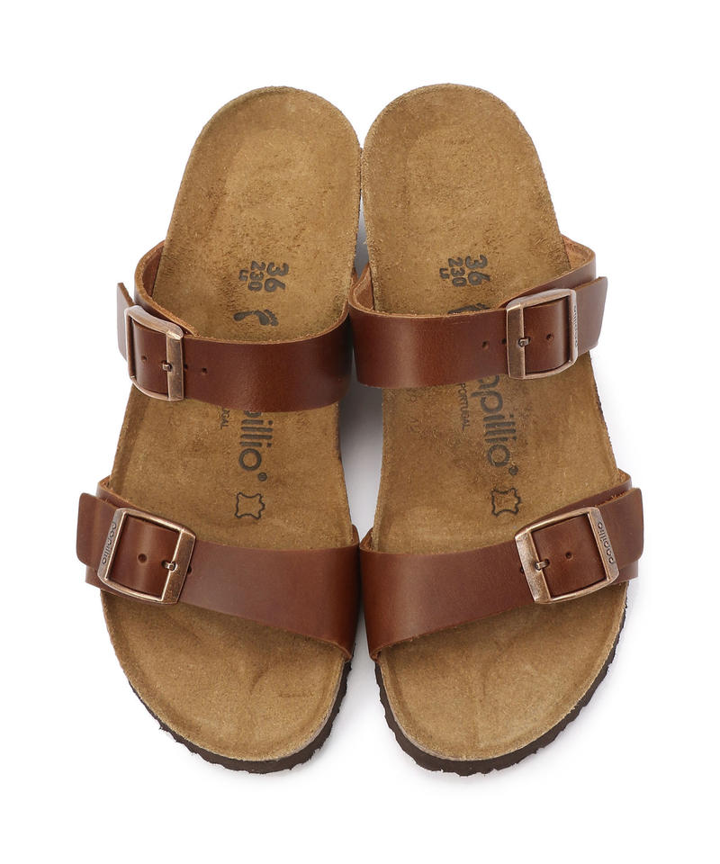 【OUTLET】【パピリオ】テッサ/コニャック ナチュラルレザー/サンダル レディース/TESSA詳細画像1