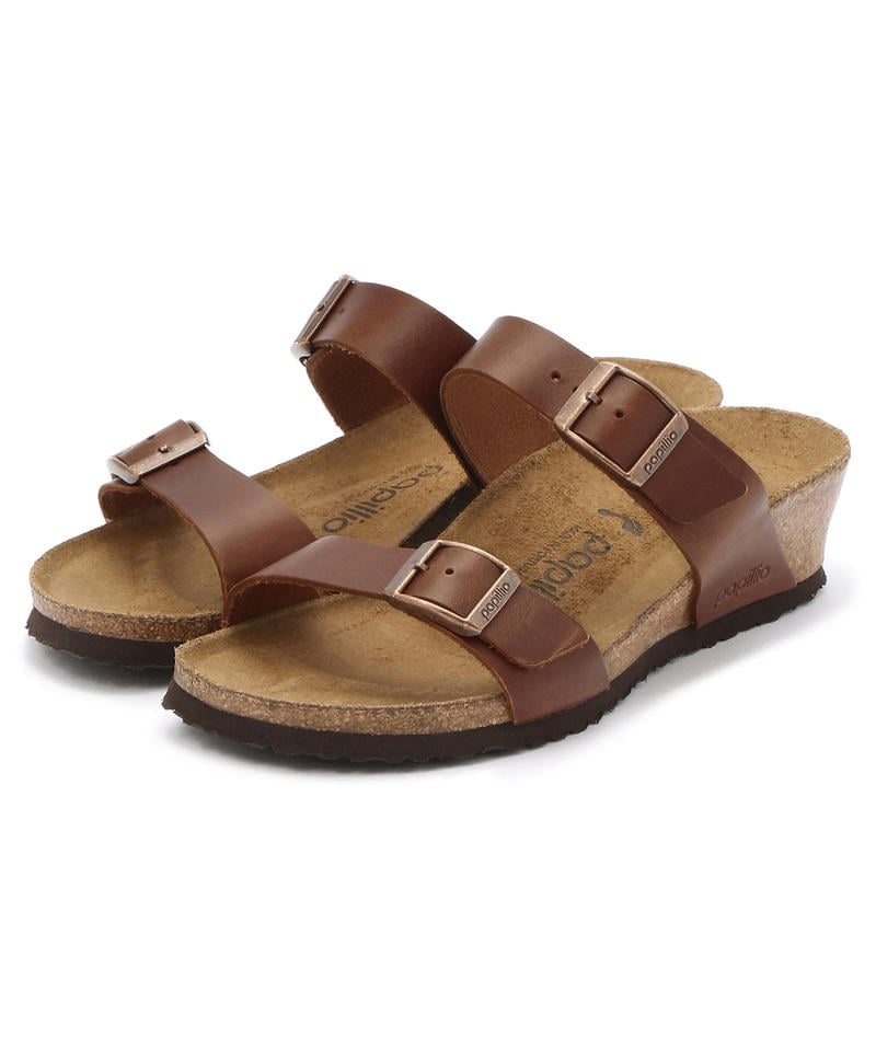 【OUTLET】【パピリオ】テッサ/コニャック ナチュラルレザー/サンダル レディース/TESSA