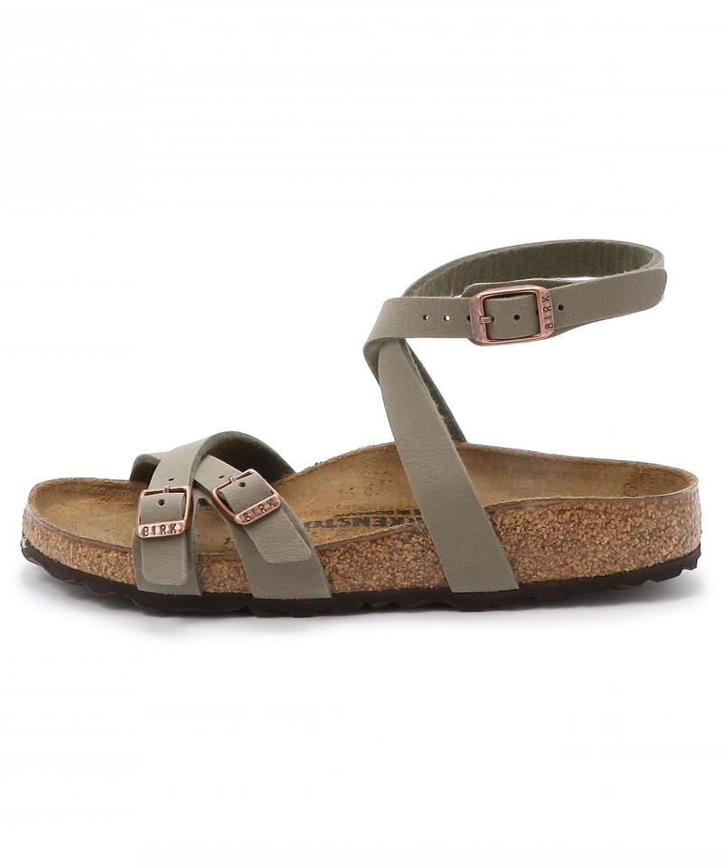 【OUTLET】【ビルケンシュトック】ブランカ/ストーン ビルコフロー ヌバック/サンダル レディース詳細画像2