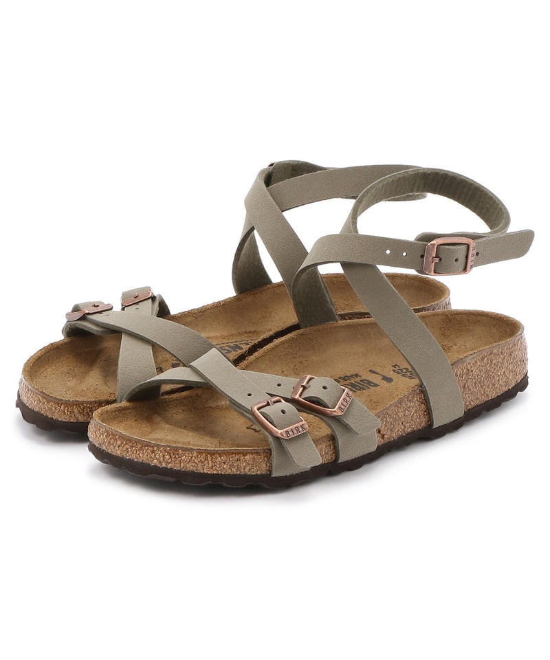 【OUTLET】【ビルケンシュトック】ブランカ/ストーン ビルコフロー ヌバック/サンダル レディース