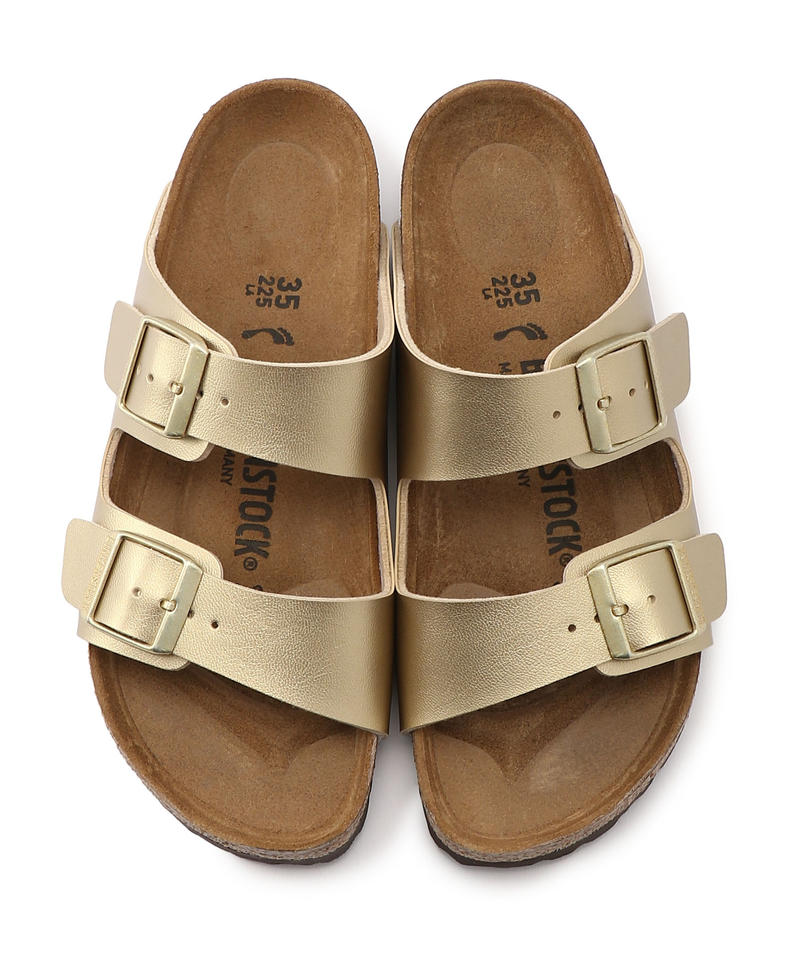 国内配送】 BIRKENSTOCK (23.5〜24cm)ゴールド ビルケンサンダル37 靴