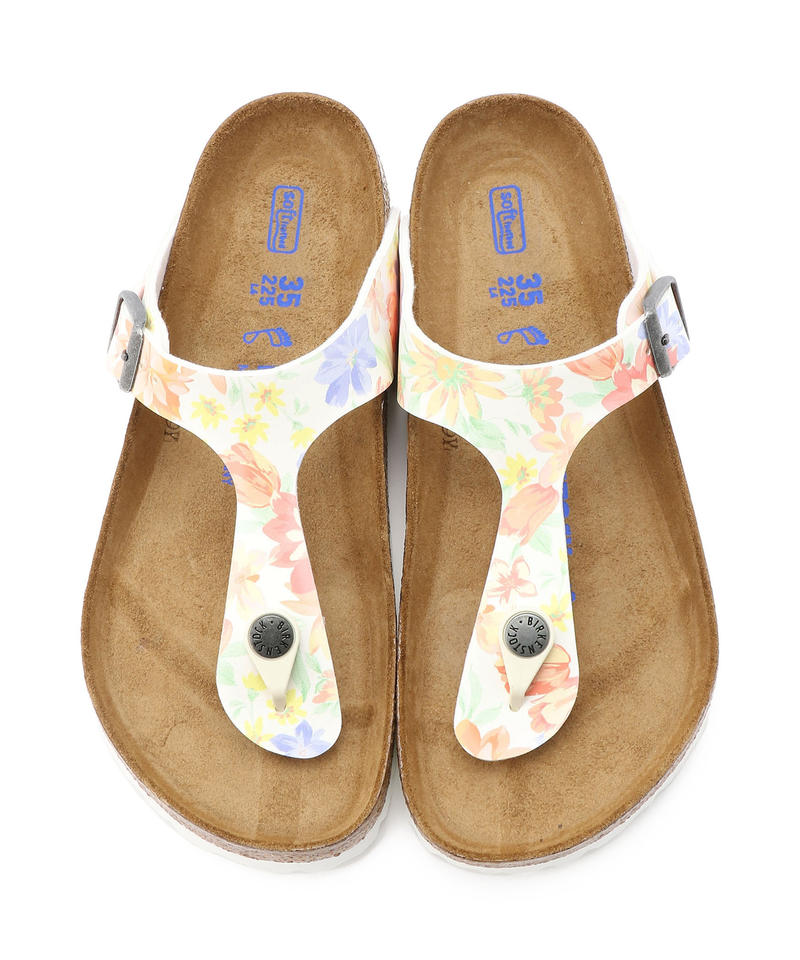 【OUTLET】【ビルケンシュトック】ギゼ ソフトフットベッド/スーパーナチュラルフラワーホワイト ビルコフロー詳細画像1