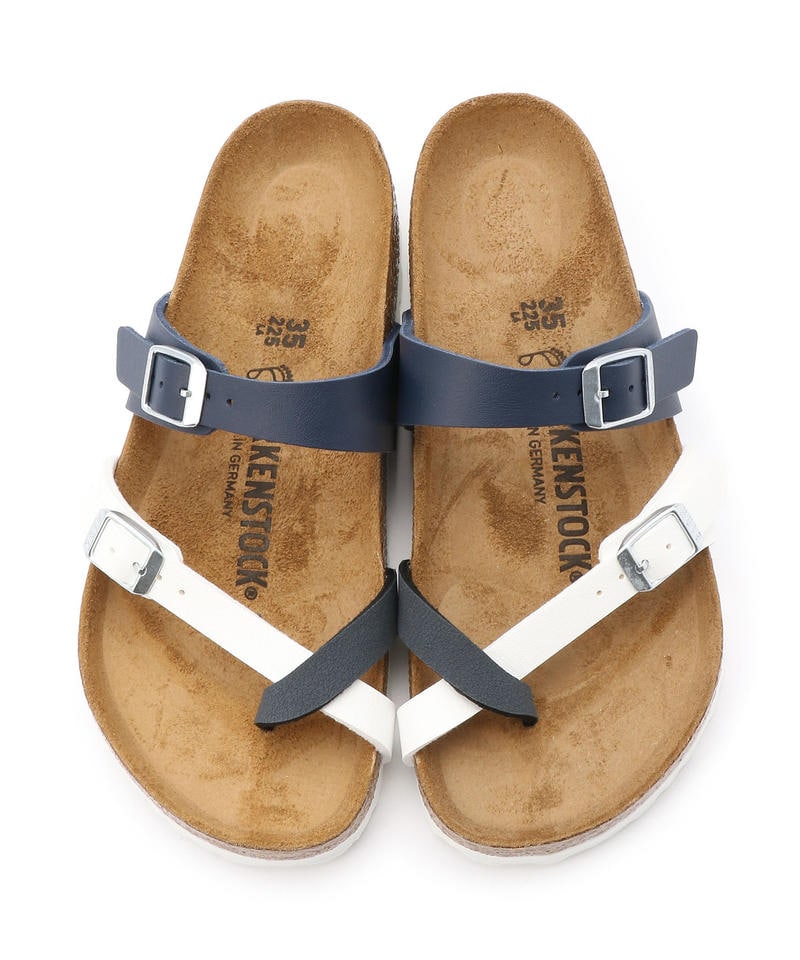 【OUTLET】【ビルケンシュトック】マヤリ/ブルー ホワイト バサルト ビルコフロー ヌバック/サンダル詳細画像1