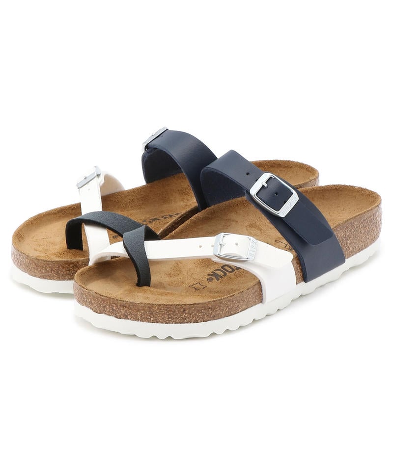 【OUTLET】【ビルケンシュトック】マヤリ/ブルー ホワイト バサルト ビルコフロー ヌバック/サンダル