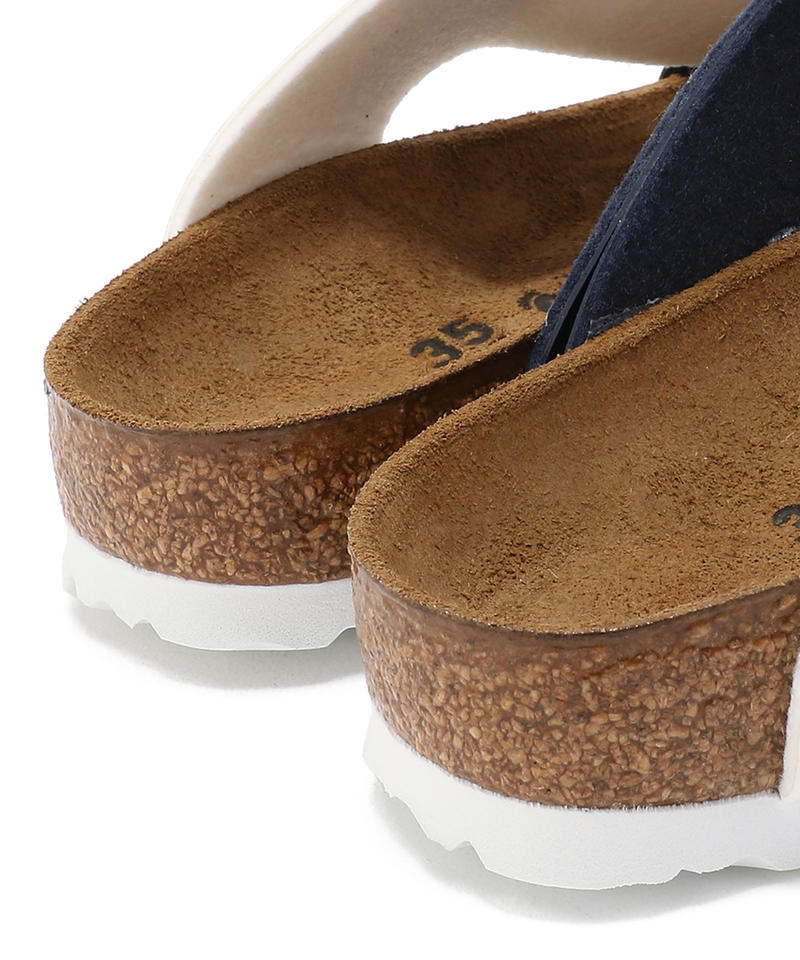 【OUTLET】【ビルケンシュトック】ピサ/ブルー ホワイト バサルト ビルコフロー ヌバック/サンダル詳細画像6