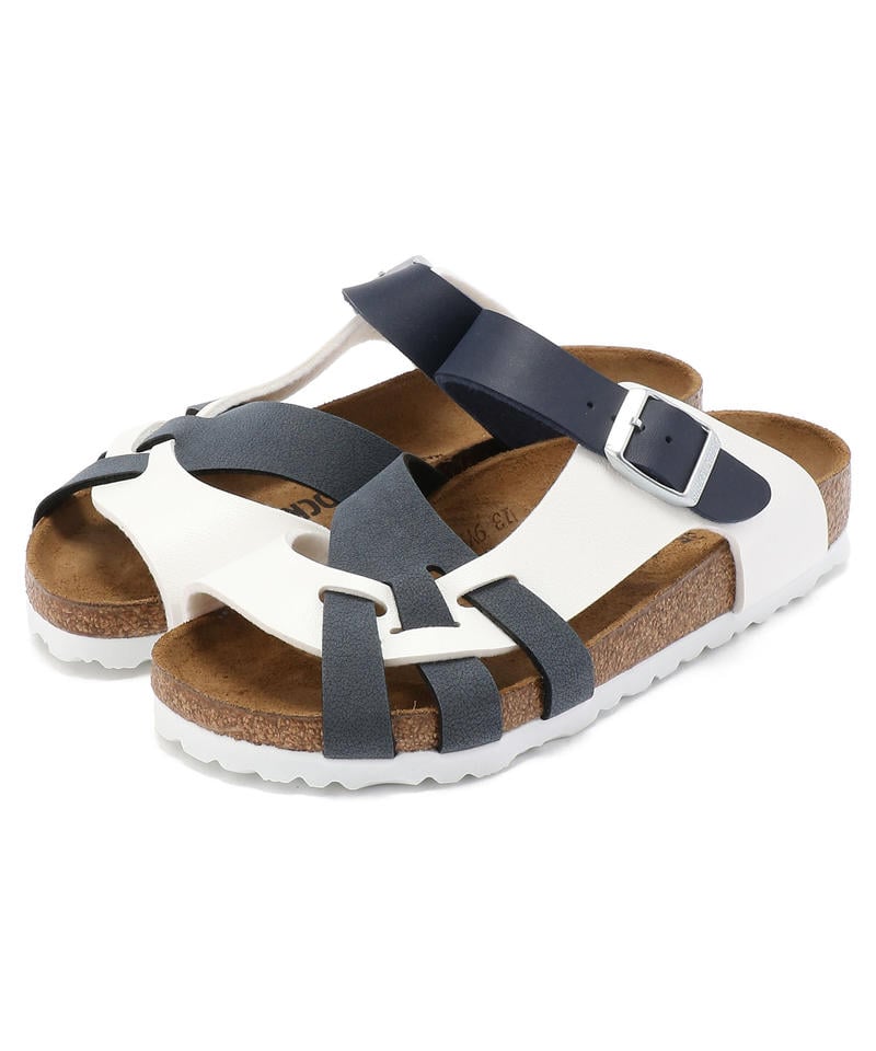 【OUTLET】【ビルケンシュトック】ピサ/ブルー ホワイト バサルト ビルコフロー ヌバック/サンダル