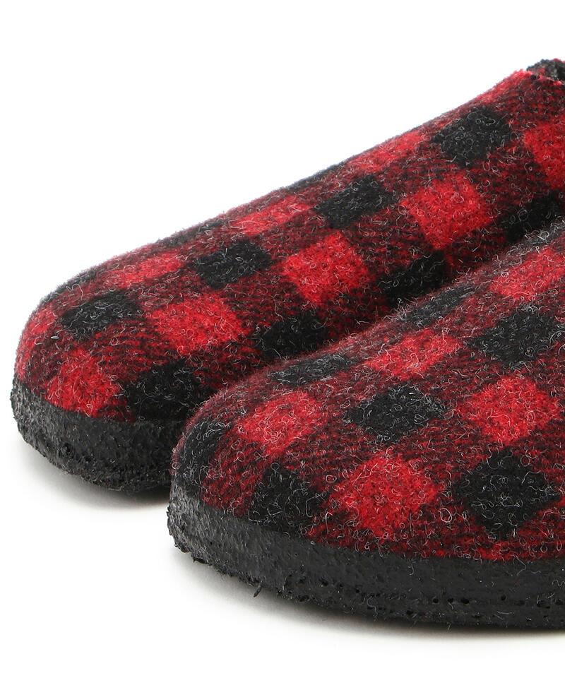 【OUTLET】【ビルケンシュトック】ツェルマット シアリング/プレイドレッド フェルト/ルームシューズ メンズ詳細画像5