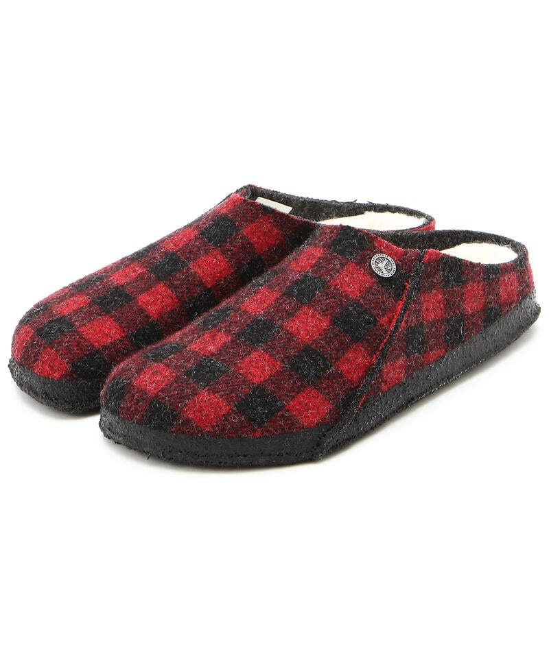 【OUTLET】【ビルケンシュトック】ツェルマット シアリング/プレイドレッド フェルト/ルームシューズ メンズ