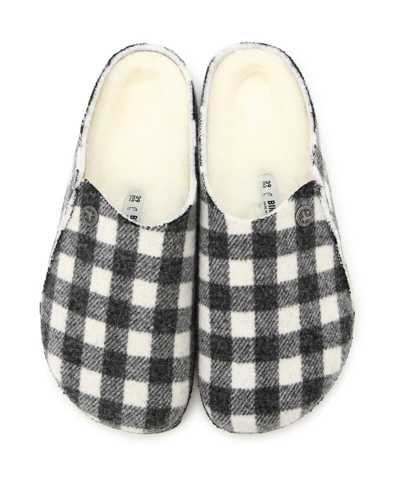 【OUTLET】【ビルケンシュトック】ツェルマット シアリング/プレイドホワイト フェルト/ルームシューズ メンズ詳細画像1