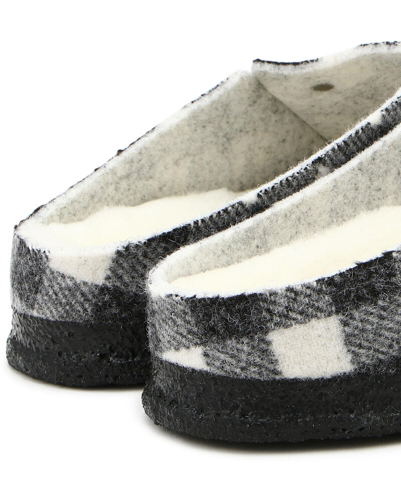 【OUTLET】【ビルケンシュトック】ツェルマット シアリング/プレイドホワイト フェルト/ルームシューズ メンズ詳細画像6