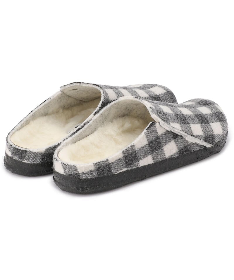 【OUTLET】【ビルケンシュトック】ツェルマット シアリング/プレイドホワイト/ルームシューズ レディース詳細画像4