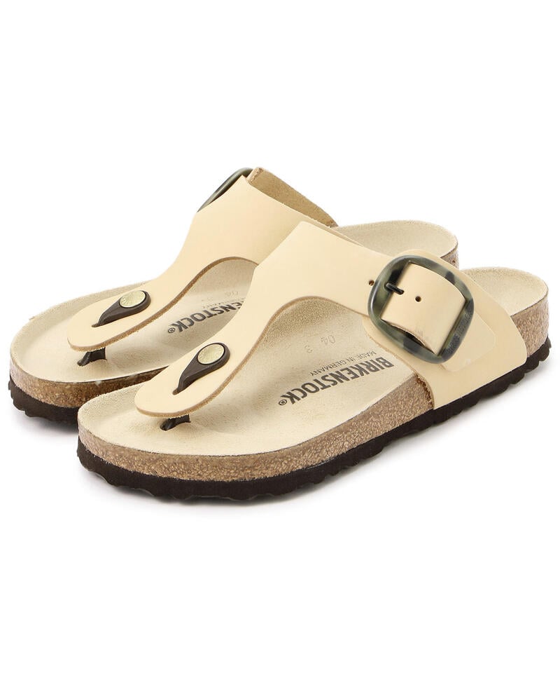 【OUTLET】【ビルケンシュトック】ギゼ ビッグバックル/アーモンド ヌバック/サンダル レディース