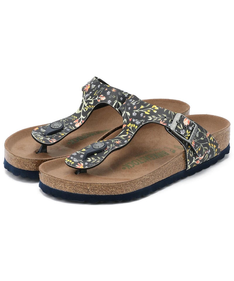 【OUTLET】【ビルケンシュトック】ギゼ ヴィーガン/ウォーターフラワー ネイビー ビルコフロー/サンダル