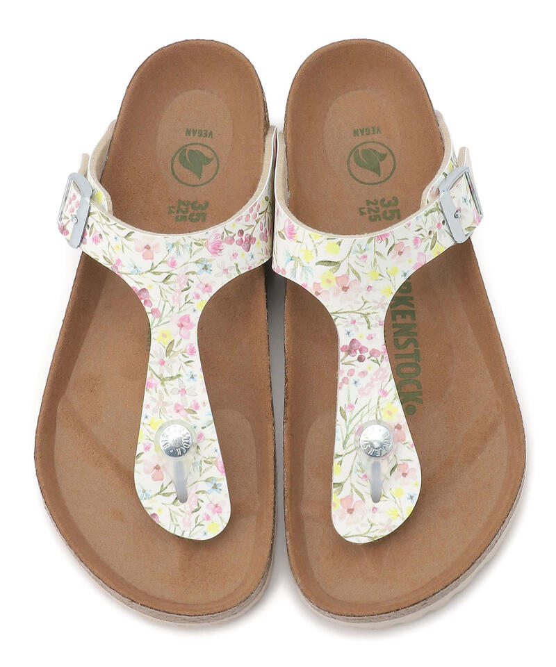 【OUTLET】【ビルケンシュトック】ギゼ ヴィーガン/ウォーターフラワー ホワイト ビルコフロー/サンダル詳細画像1