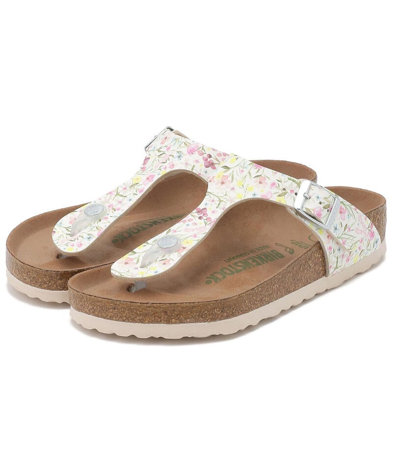 【OUTLET】【ビルケンシュトック】ギゼ ヴィーガン/ウォーターフラワー ホワイト ビルコフロー/サンダル