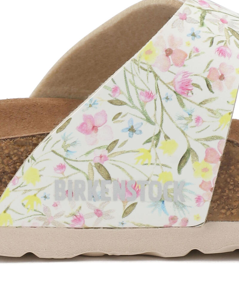 【OUTLET】【ビルケンシュトック】シドニー ヴィーガン/ウォーターカラーフラワーホワイト ビルコフロー/サンダル詳細画像7