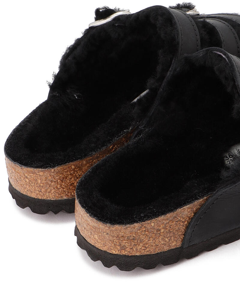 【OUTLET】【ビルケンシュトック】フロリダ フレッシュ シアリング/ブラック オイルドレザー/サンダル詳細画像6