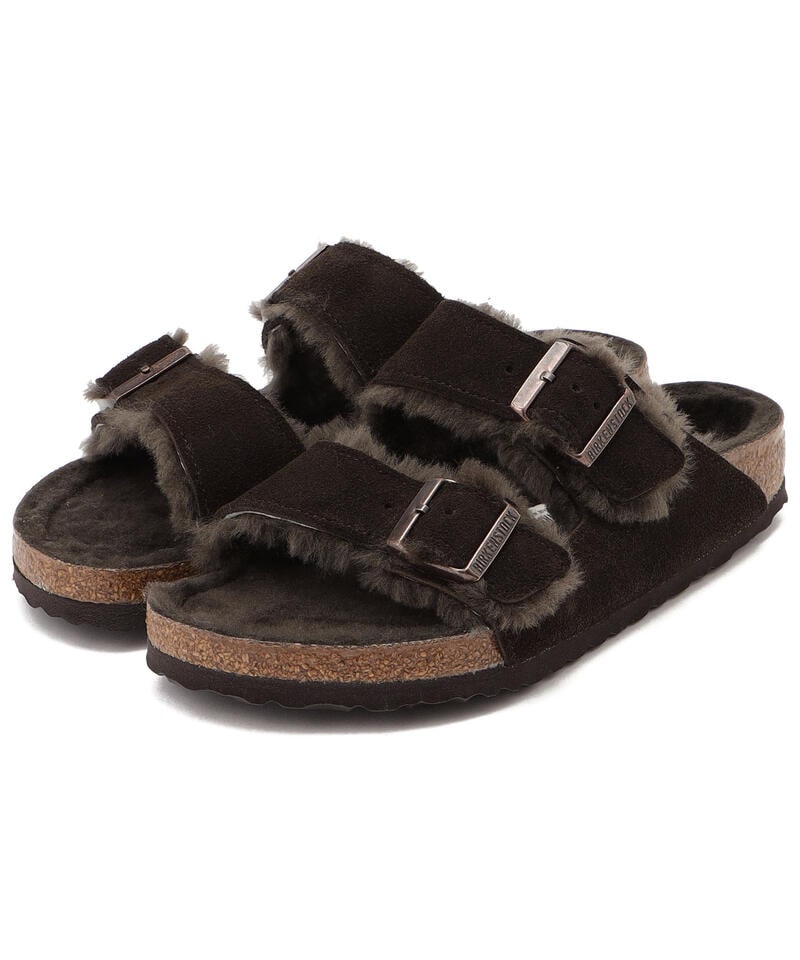 【OUTLET】【ビルケンシュトック】アリゾナ/モカ スエードレザー ファー/サンダル メンズ/ARIZONA