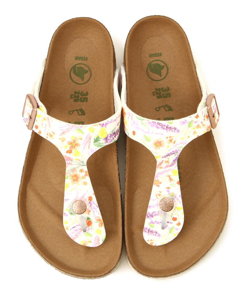 【OUTLET】【ビルケンシュトック】ギゼ/サマーフローラルローズ ビルコフロー ヴィーガン/サンダル レディース詳細画像1