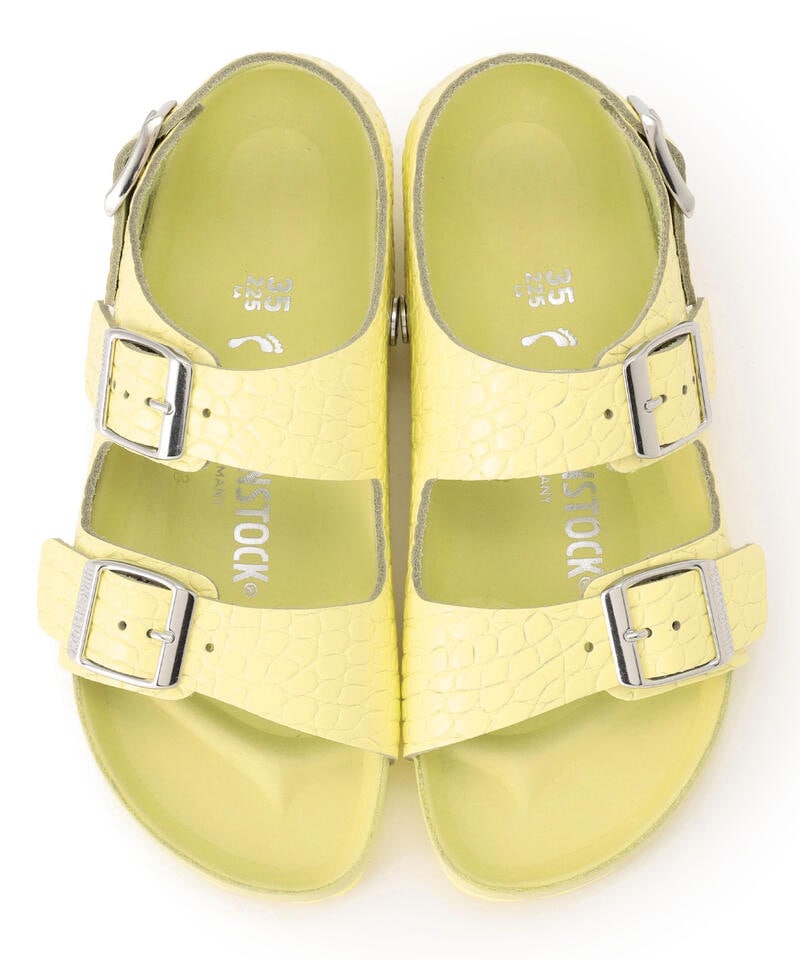 【OUTLET】【ビルケンシュトック】ミラノ ハーフエクスクィジット/ポップコーン レプタイルエンボスレザー詳細画像1