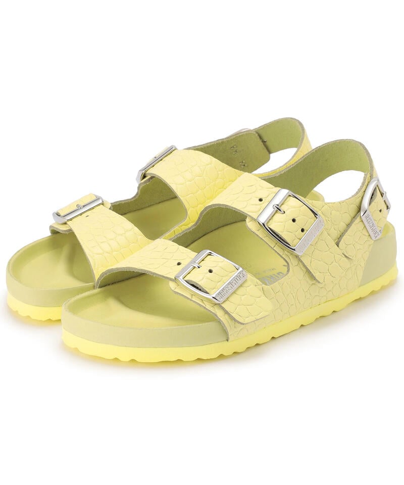 【OUTLET】【ビルケンシュトック】ミラノ ハーフエクスクィジット/ポップコーン レプタイルエンボスレザー