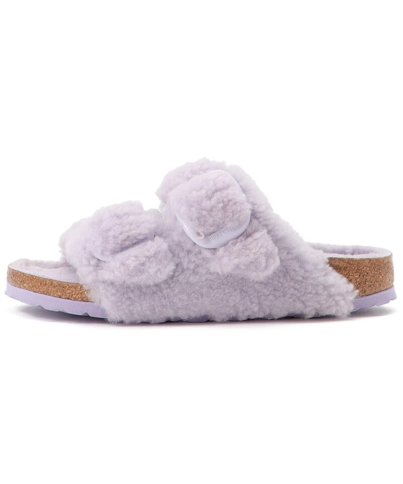 【OUTLET】【ビルケンシュトック】アリゾナ ビッグバックル テディ/パープルフォグ ファー/サンダル レディース詳細画像2