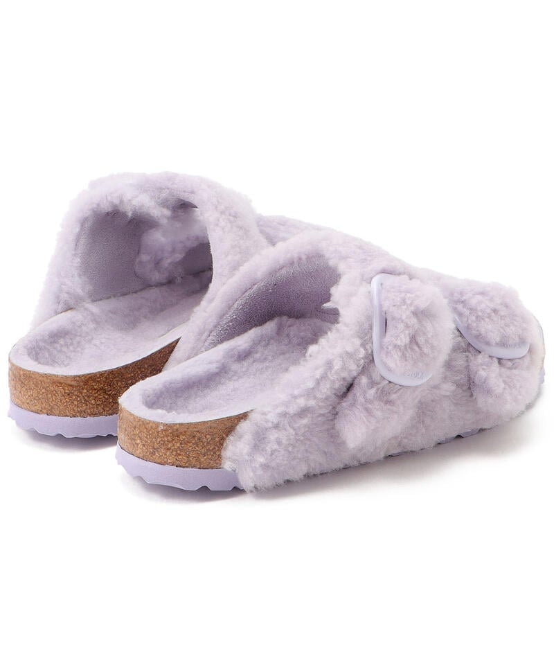 【OUTLET】【ビルケンシュトック】アリゾナ ビッグバックル テディ/パープルフォグ ファー/サンダル レディース詳細画像4