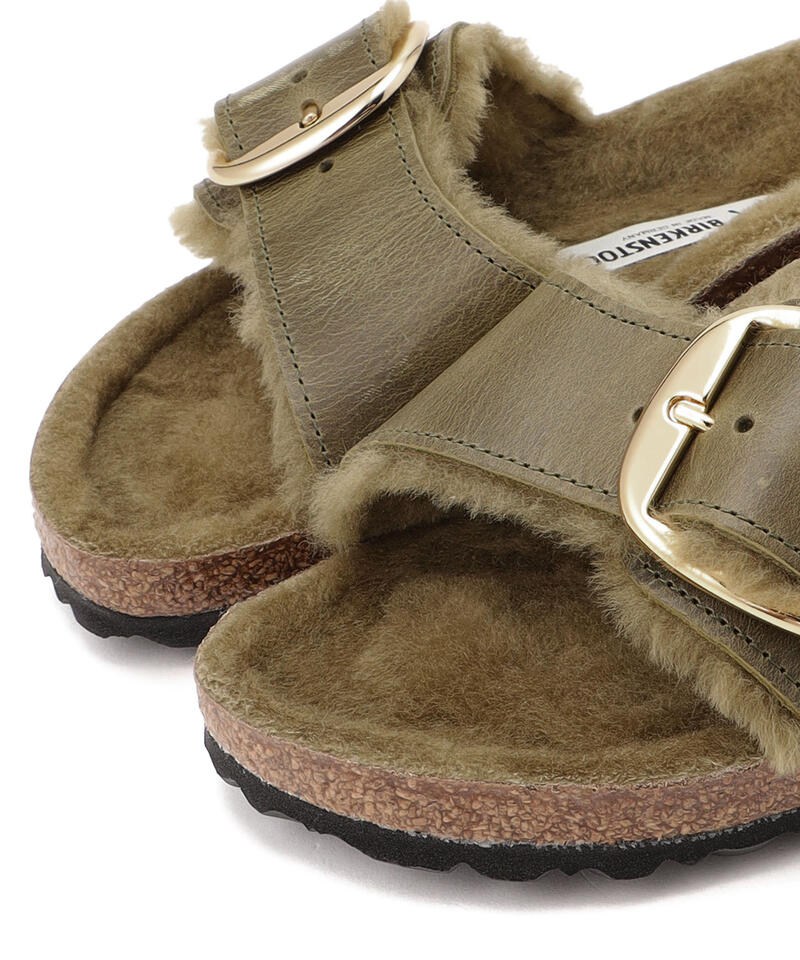 【OUTLET】【ビルケンシュトック】マドリッド ビッグバックル シアリング/オリーブ/サンダル レディース詳細画像5