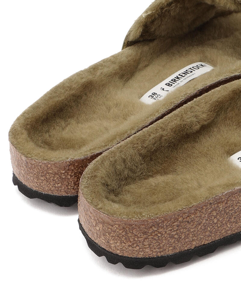 【OUTLET】【ビルケンシュトック】マドリッド ビッグバックル シアリング/オリーブ/サンダル レディース詳細画像6