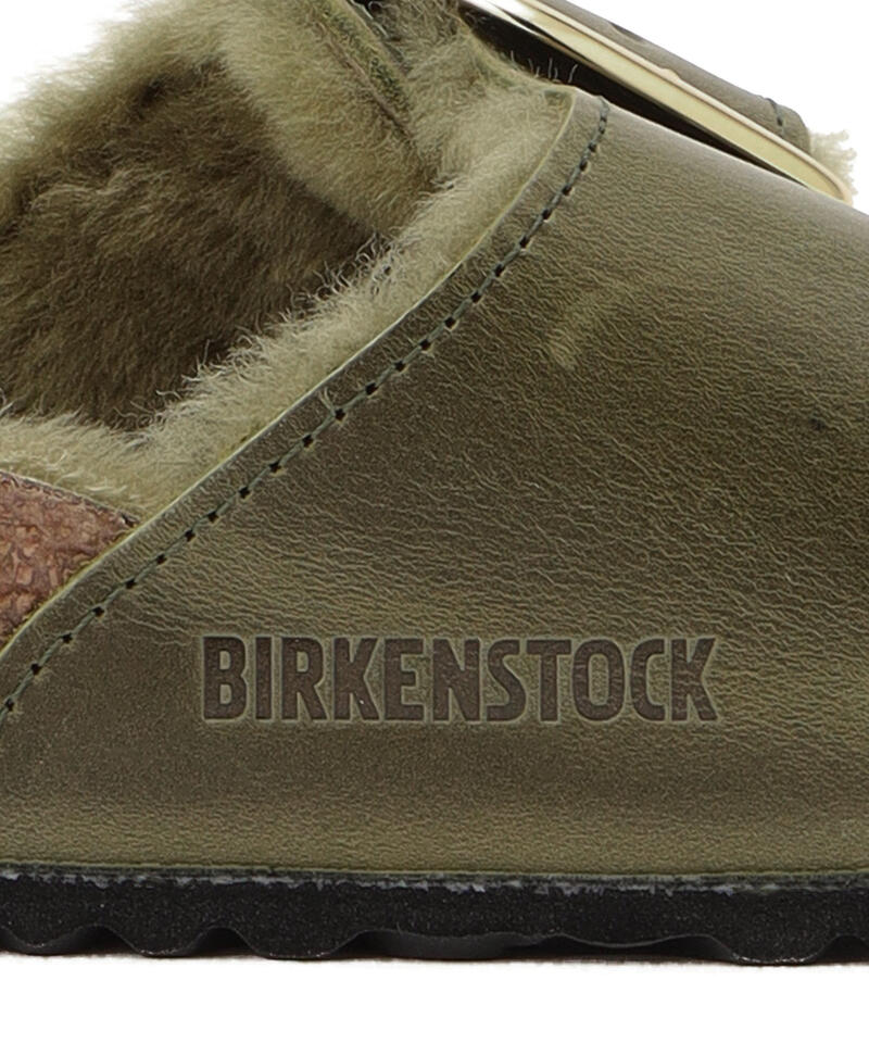 【OUTLET】【ビルケンシュトック】マドリッド ビッグバックル シアリング/オリーブ/サンダル レディース詳細画像7