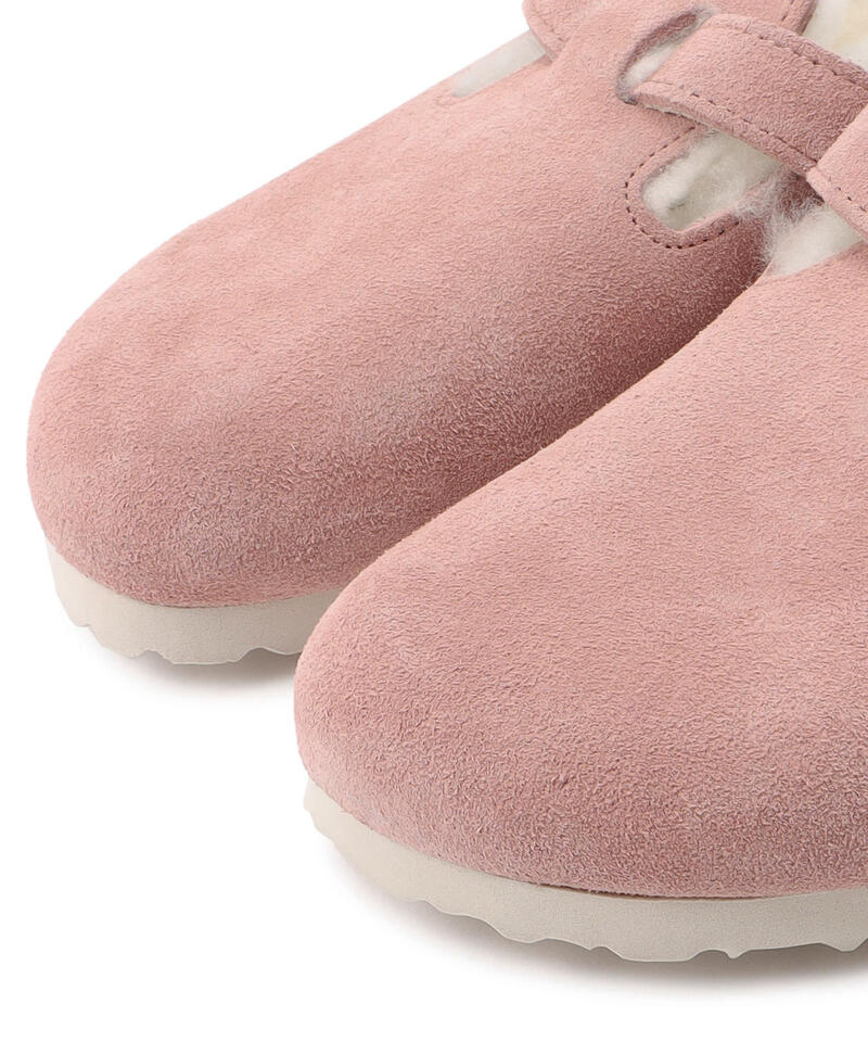 【OUTLET】【ビルケンシュトック】ボストン/ピンククレイ スエードレザー シアリング/クロッグ レディース詳細画像5