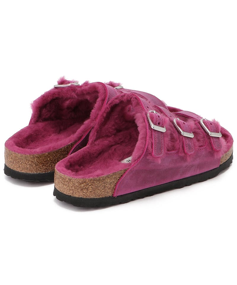 【OUTLET】【ビルケンシュトック】フロリダ フレッシュ シアリング/フューシャ オイルドレザー/サンダル詳細画像4
