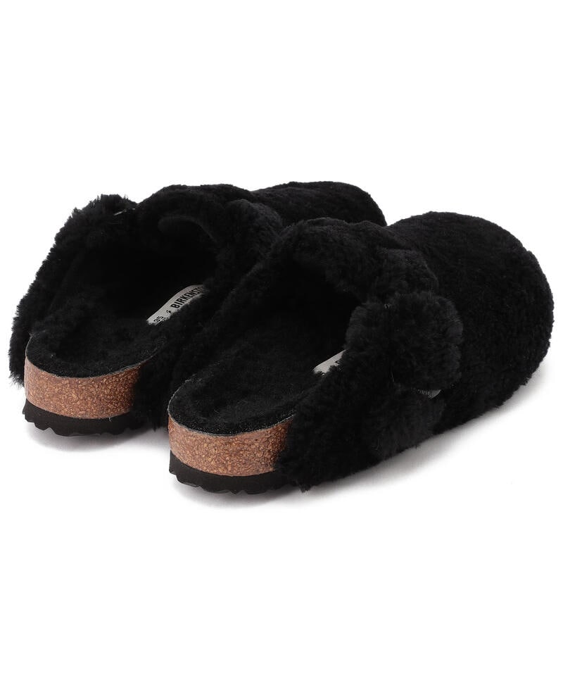 【OUTLET】【ビルケンシュトック】ボストン ビッグバックル/ブラック ファー/クロッグ レディース/BOSTON詳細画像4