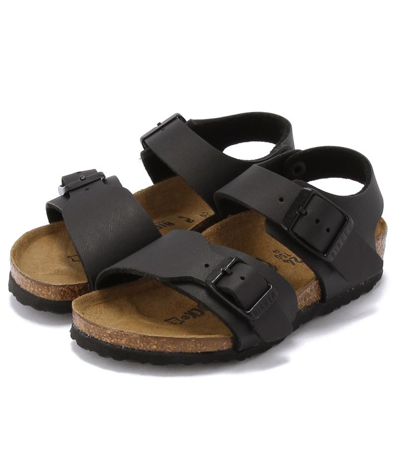 【OUTLET】【ビルケンシュトック】ニューヨーク/ブラック ビルコフロー/サンダル キッズ