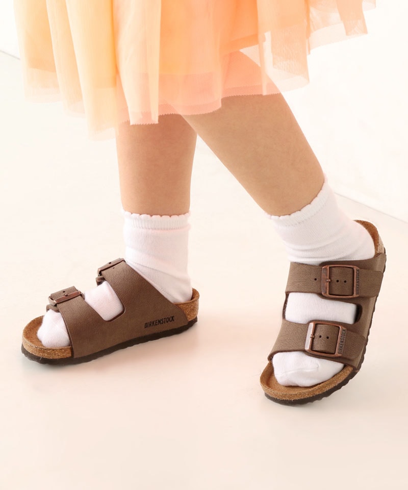 【OUTLET】【ビルケンシュトック】アリゾナ/モカ ビルコフロー ヌバック/サンダル キッズ