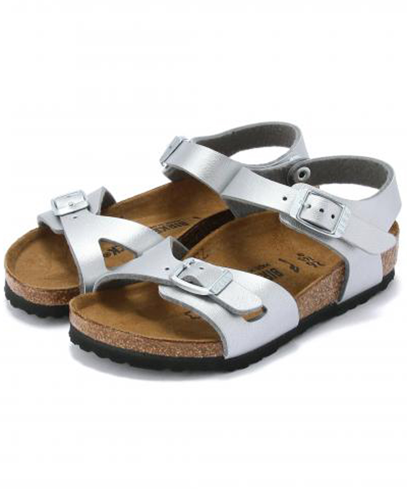 【OUTLET】【ビルケンシュトック】リオ/シルバー ビルコフロー/サンダル キッズ/RIO詳細画像8