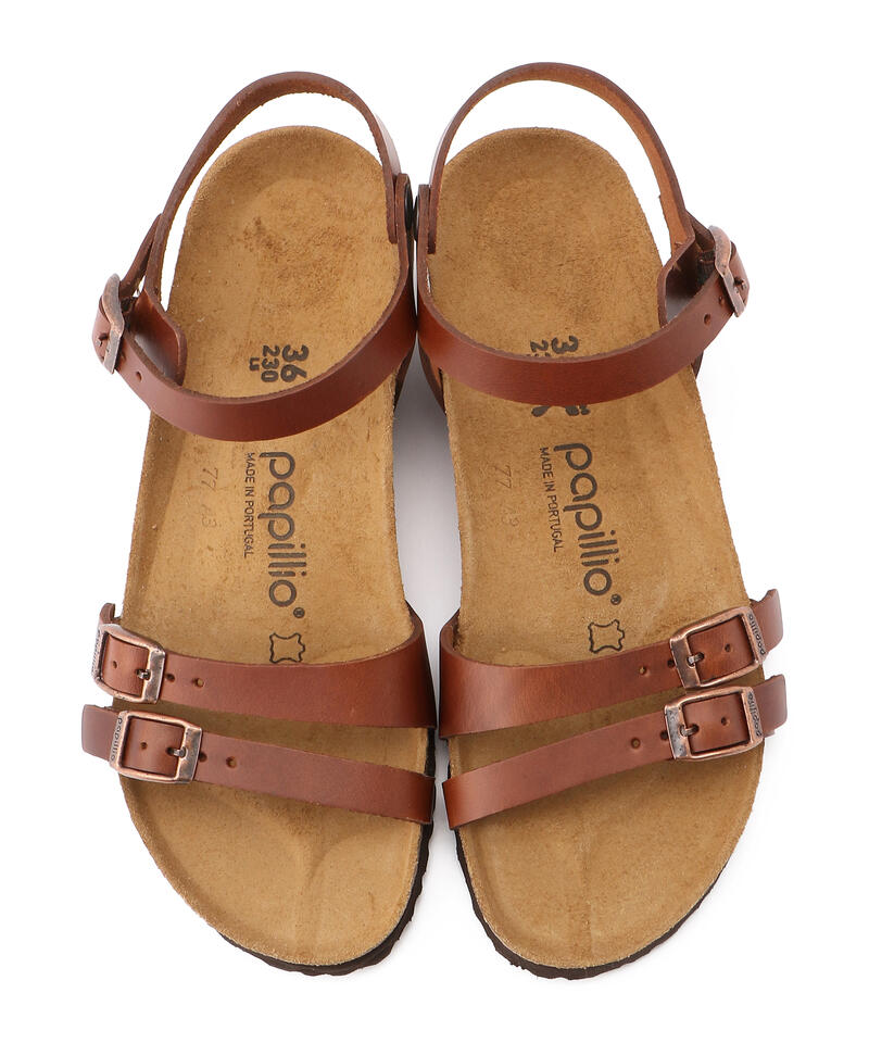 【OUTLET】【パピリオ】ラナ/コニャック ナチュラルレザー/サンダル レディース/LANA詳細画像1