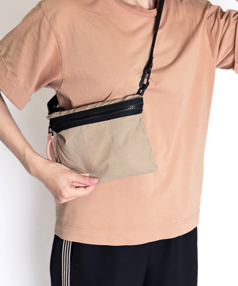 【ブルードシャフ】セルノン ミニポーチ/ベージュ コットン/サコッシュ メンズ レディース詳細画像9