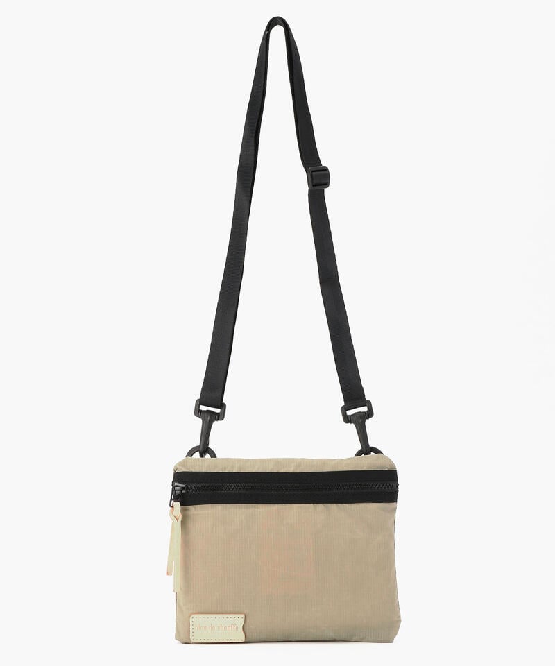 【ブルードシャフ】セルノン ミニポーチ/ベージュ コットン/サコッシュ メンズ レディース