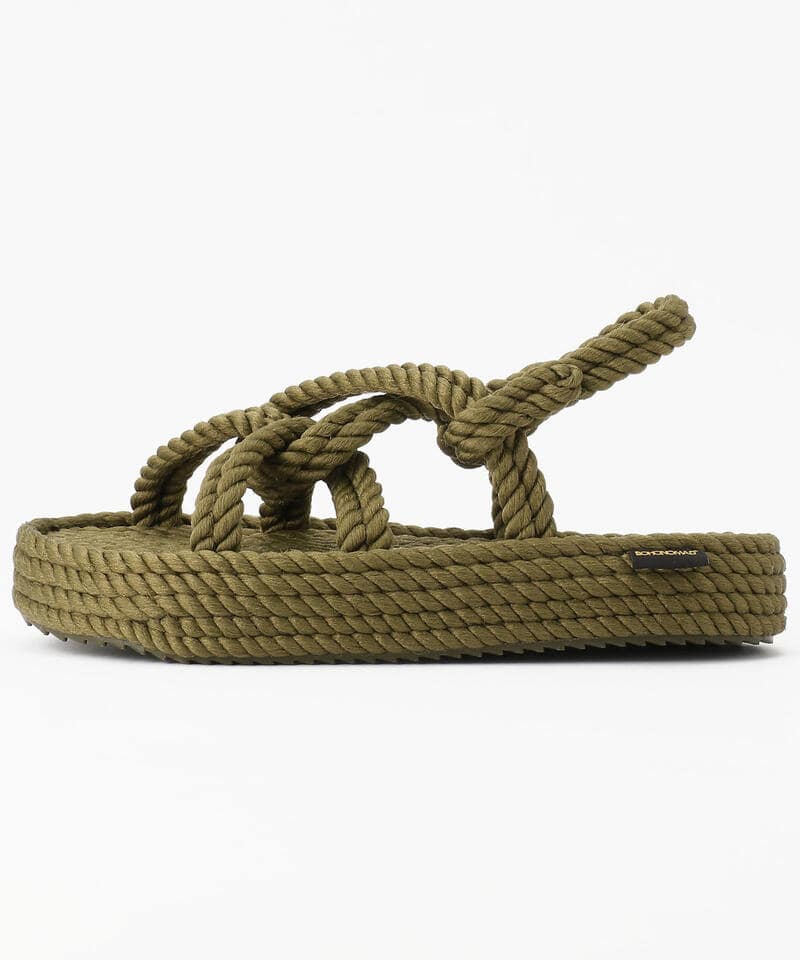 【BOHONOMAD】ボラボラ プラットフォーム/カーキ/サンダル メンズ レディース/ボホノマド BORABORA詳細画像1