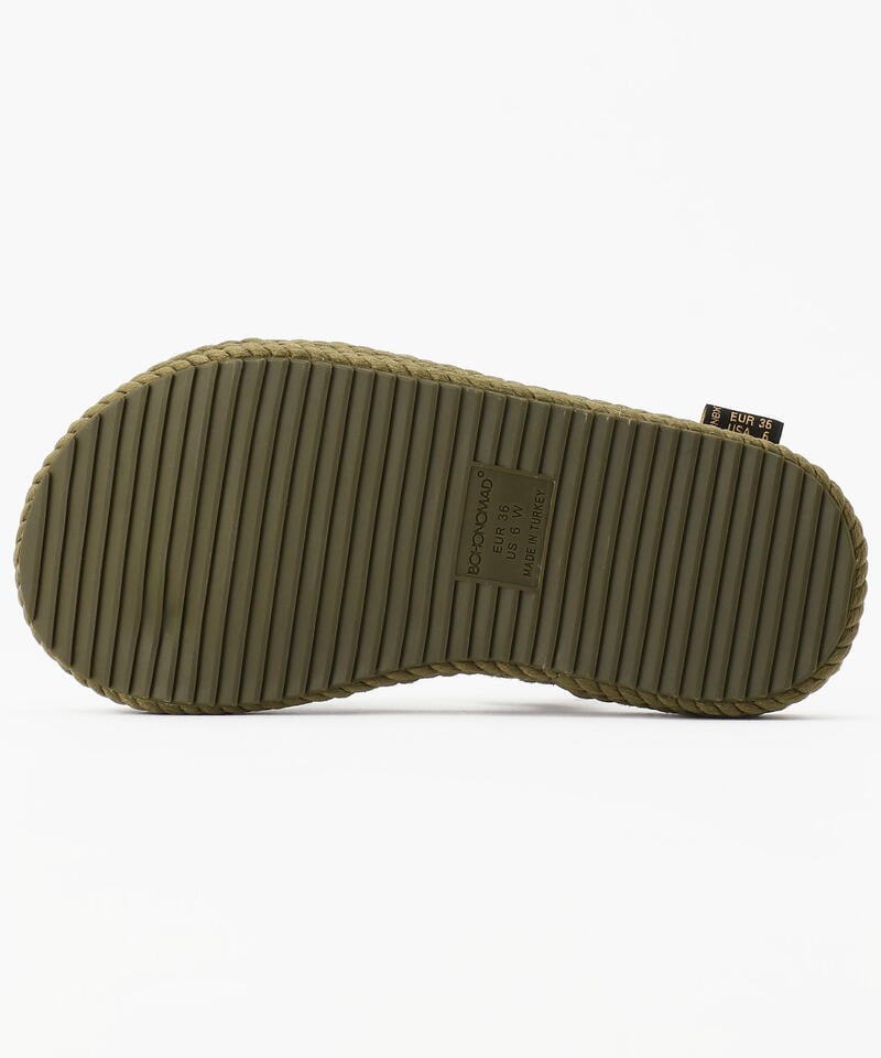 【BOHONOMAD】ボラボラ プラットフォーム/カーキ/サンダル メンズ レディース/ボホノマド BORABORA詳細画像3