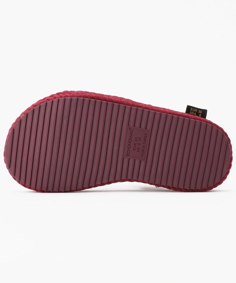 【BOHONOMAD】ミコノス プラットフォーム/クラレットレッド/サンダル メンズ レディース/ボホノマド MYKONOS詳細画像2