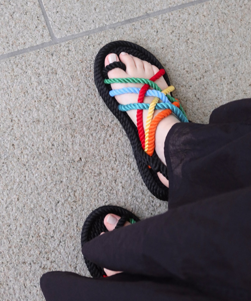 【BOHONOMAD】ケープポイント/ブラック マルチカラー/サンダル メンズ レディース詳細画像8